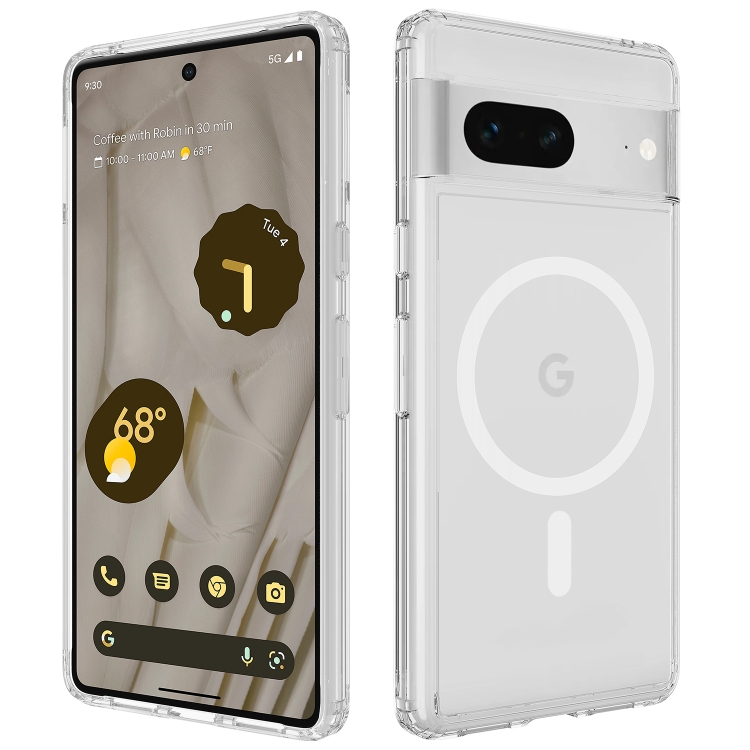 For Google Pixel 7 /Pixel 7 Pro MagSafe Clear Acrylic PC Hybrid TPU Phone Case(Transparent)