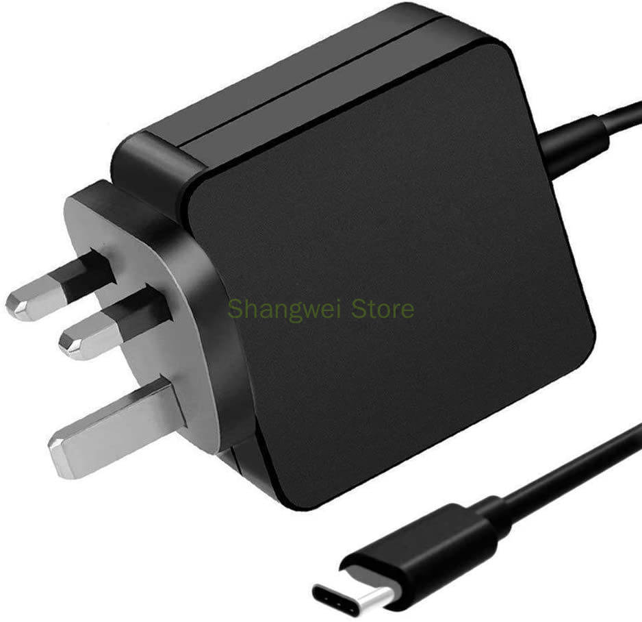 65W USB Type-C Power Adapter Charger for Dell XPS12 9250 Dell Latitude 7370. 