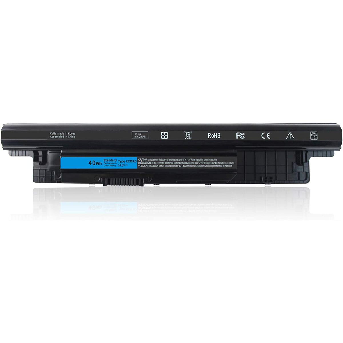 Laptop Battery For XCMRD MR90Y Battery for Del_ Inspiron 14 15 17 14-3421 15-3521 17-3721 5421 3537 5521 5537 3721 5721 2421 2521 14R 15R 17R Series PVJ7J 49VTP YGMTN 8TT5W 9K1VP XRDW2 V1YJ7 (14.8V 32/38/40WH) 4Cell