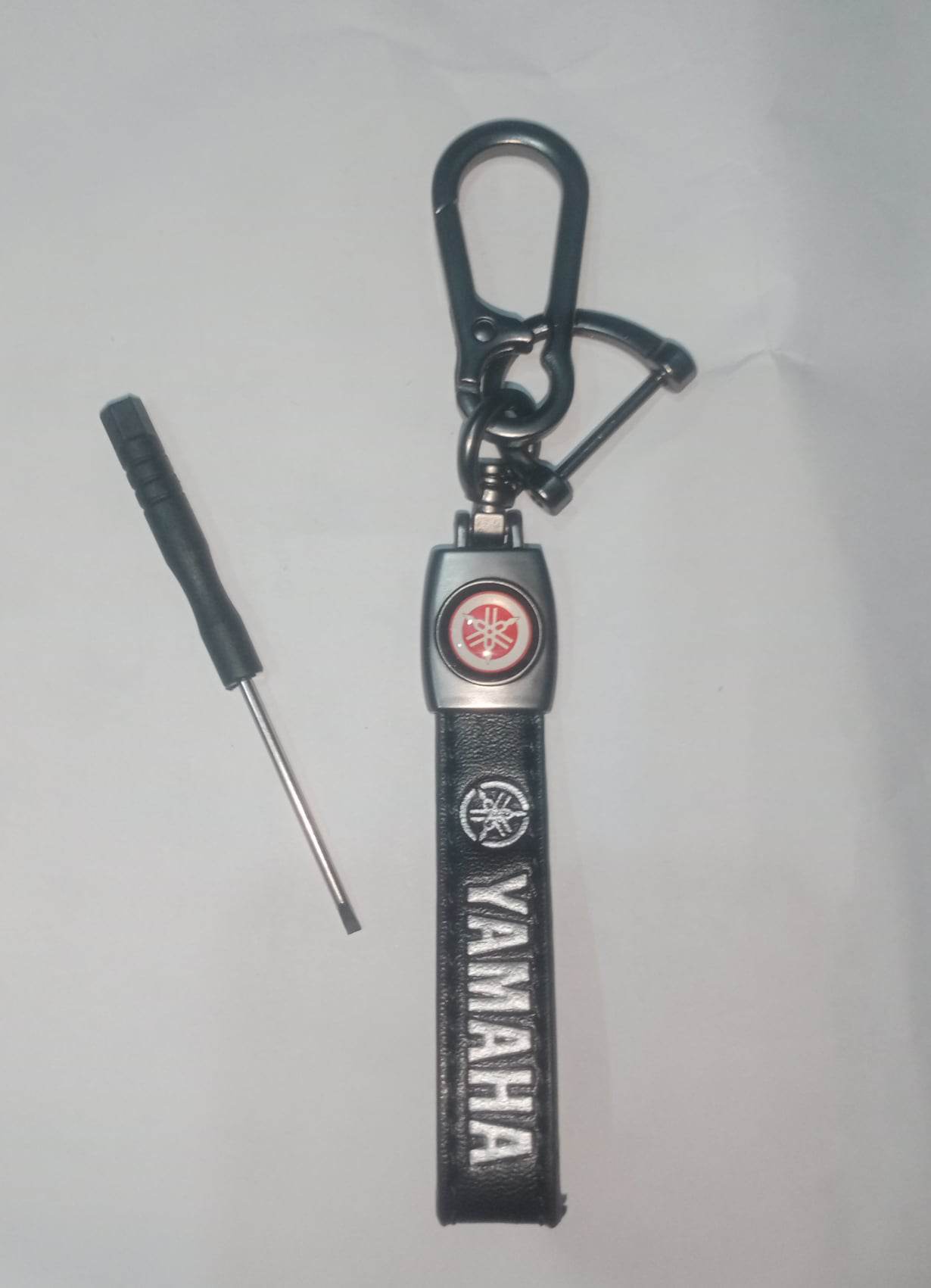 Yamaha Keychains Black Leather Hook Key Chain - Key Ring - À¦Šà¦¾À¦¬À¦¿À¦° À¦°À¦¿À¦‚ - চাবির রিং