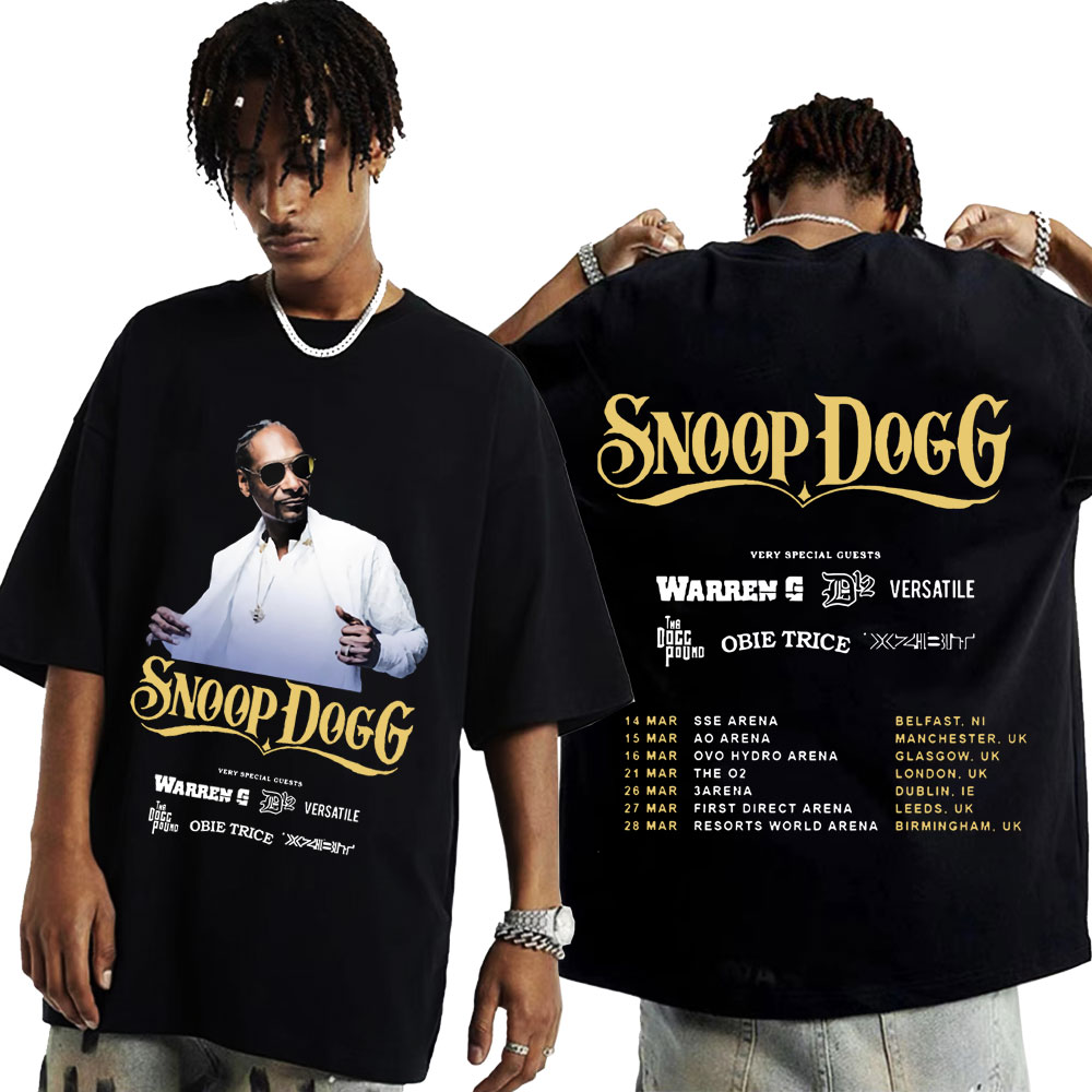 Rapper Snoop Dogg Graphic T Shirt Men's Hip Hop Fashion Style Funny T Shirts Summer Unisex Oversized T-shirt Streetwear. 