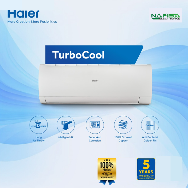 Haier 1.5 Ton Non-Inverter TurboCool AC [HSU-18TurboCool(FIX)(Pro)]