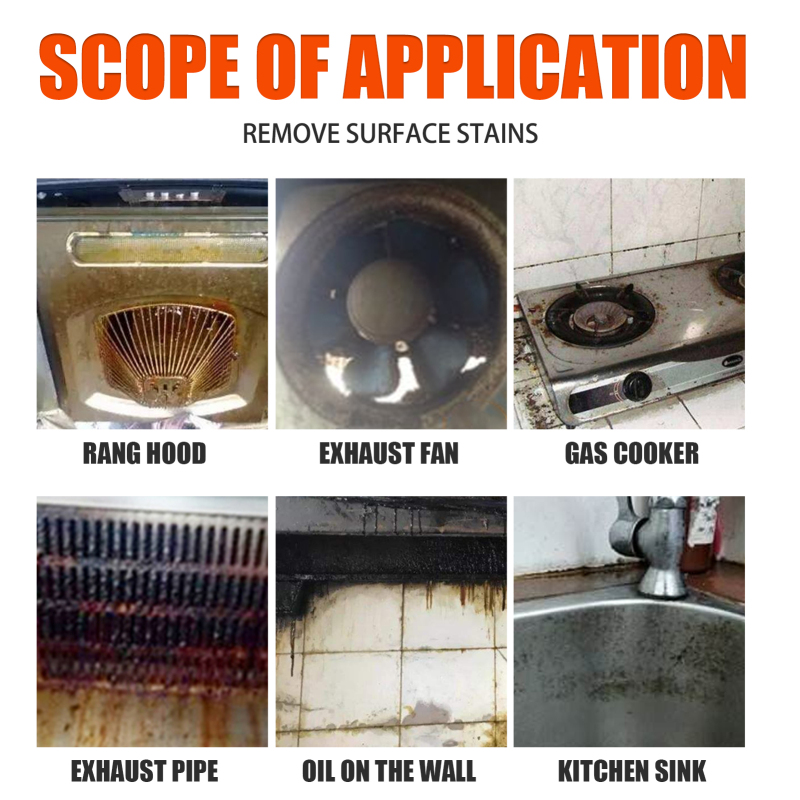 how to clean oil from range hood
