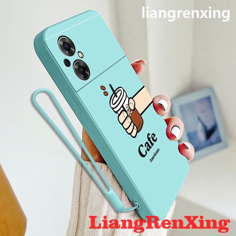 Casing Xiaomi Poco M5 4G Poco M5S phone case softcase liquid silicone protector smooth shockproof bumper cover new design coffee aesthetic ytsnkf02