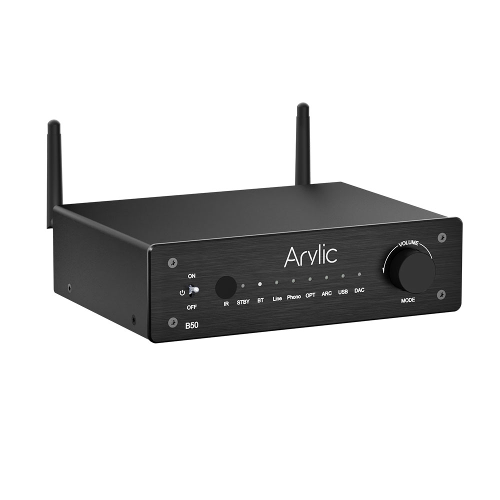 New Arylic B50 Bluetooth 5.2 Transmitter Receiver AptX HD Audio Adapter Wireless Audio Amplifier for TV Home Headphones Stereo. 