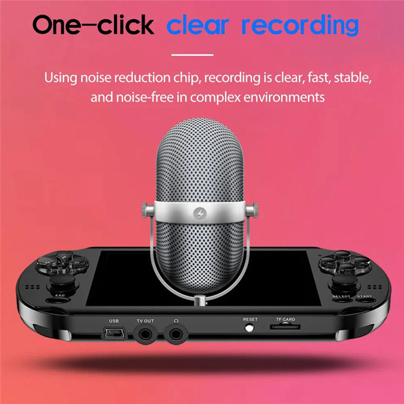 4.3 Inch Video Game Console 8G 10,000 Games 128 Bit for PSP Game Console for PS1 10 Simulator Game Controller. 