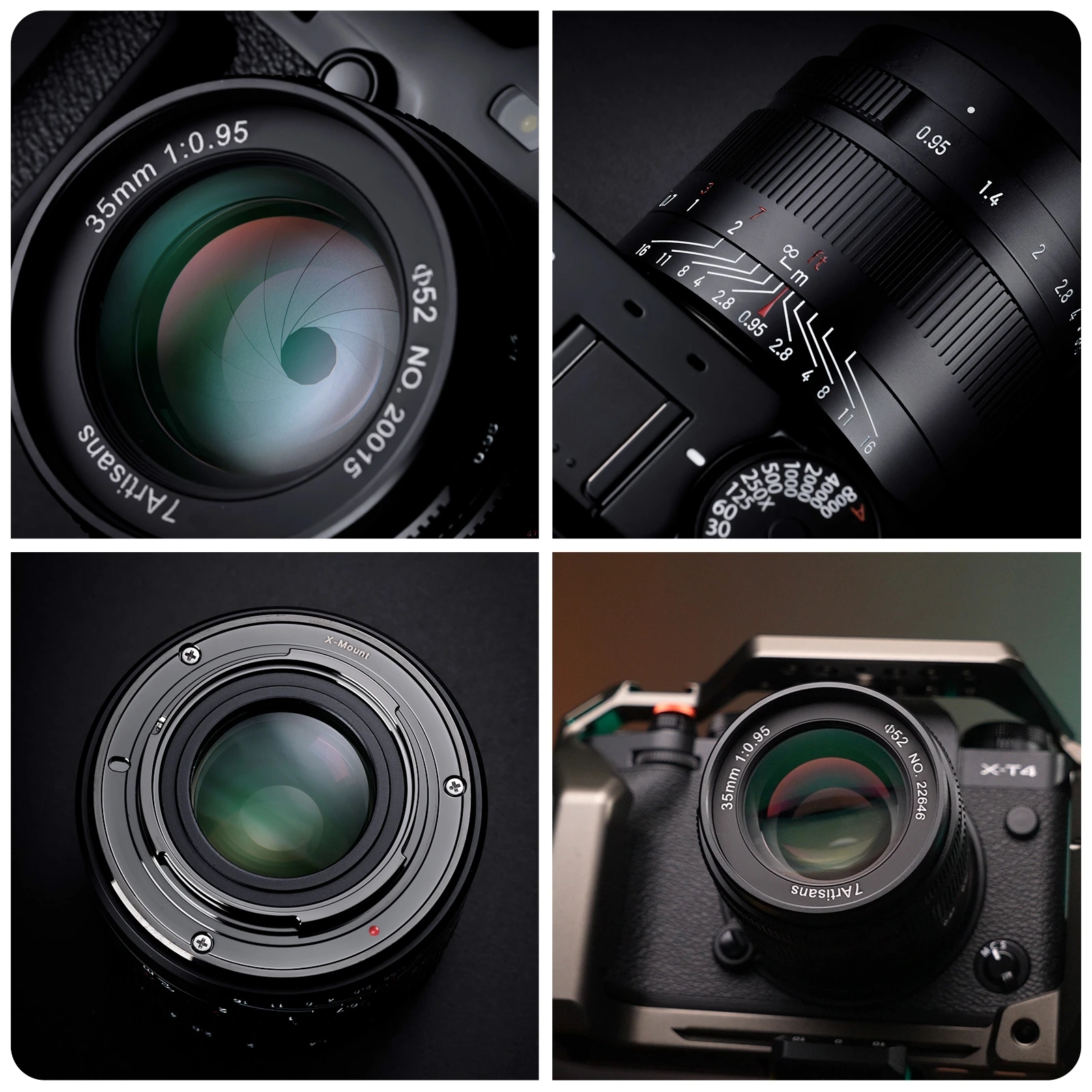 7artisans 35mm F 0.95 Portrait MF Large Aperture Lens for Sony E A6600 Fuji FX for Canon EF-M M6 Nikon Z Z9 M4/3 Mount DC-S1. 