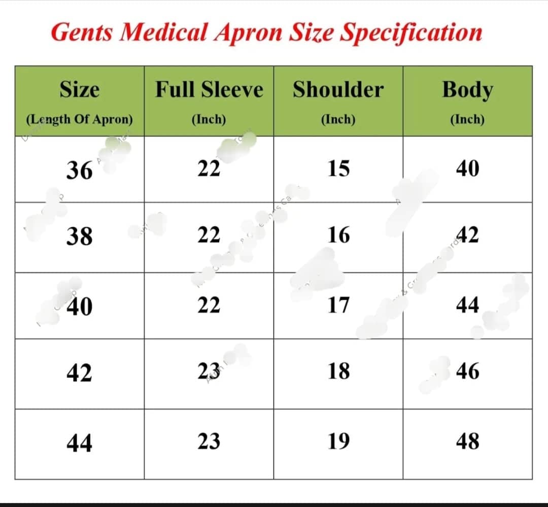 Medical Aprons - Ensure High-Quality Protection For Doctors And Students With These Aprons Designed Specifically For Medical Professionals. 