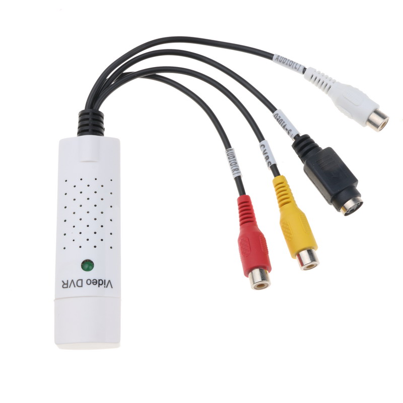 Kebidumei Capture Adapter Easier Cap USB Video Capture Device USB 2.0 Easy to Cap Video TV DVD VHS DVR for Win10 Wholesale. 