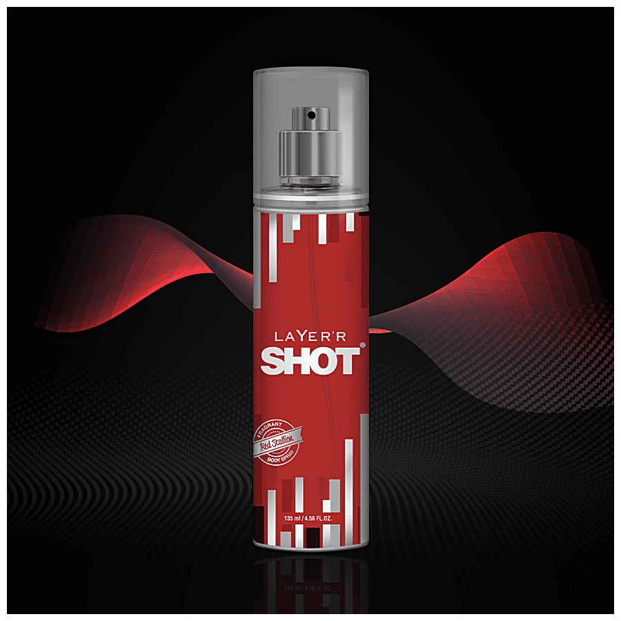 Buy Layerr Shot Body Spray Red Stallion 135 Ml Online At Best Price of Rs  184.5 - bigbasket