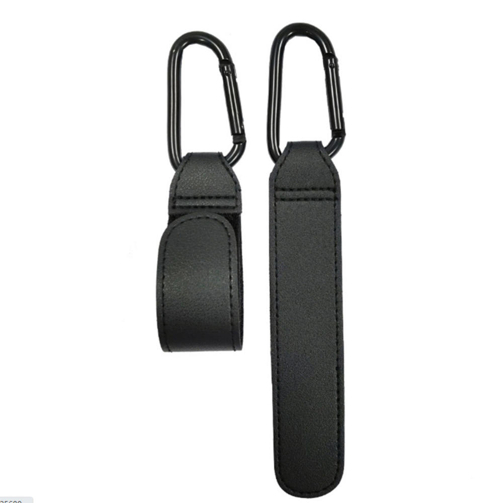 【Lejia】PU Leather Bag Stroller Hook Pram Rotate 360 Degree Rotatable Cart Organizer Hook Stroller. 