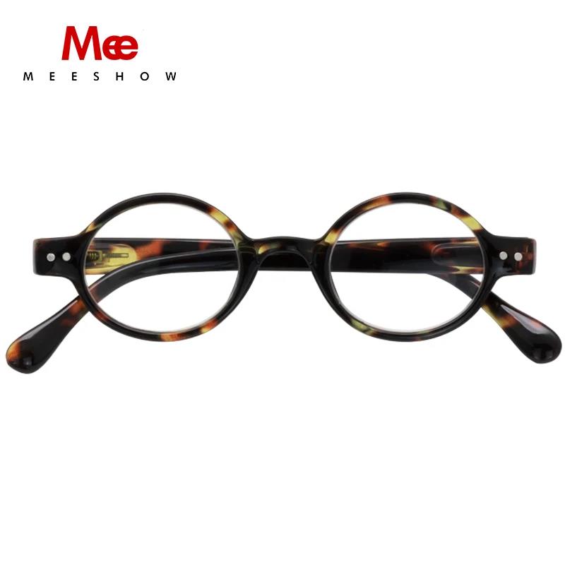 Meeshow stylish reading glasses New Glazed Ice women's Reader blue light blocking French presbyopia round retro Eyeglasses 1730. 