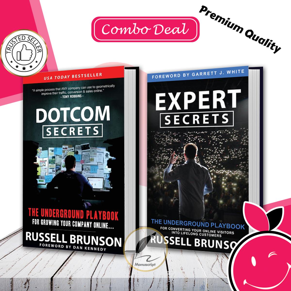Expert Secrets, Dotcom Secrets (2 Books Combo by Russell Brunson)