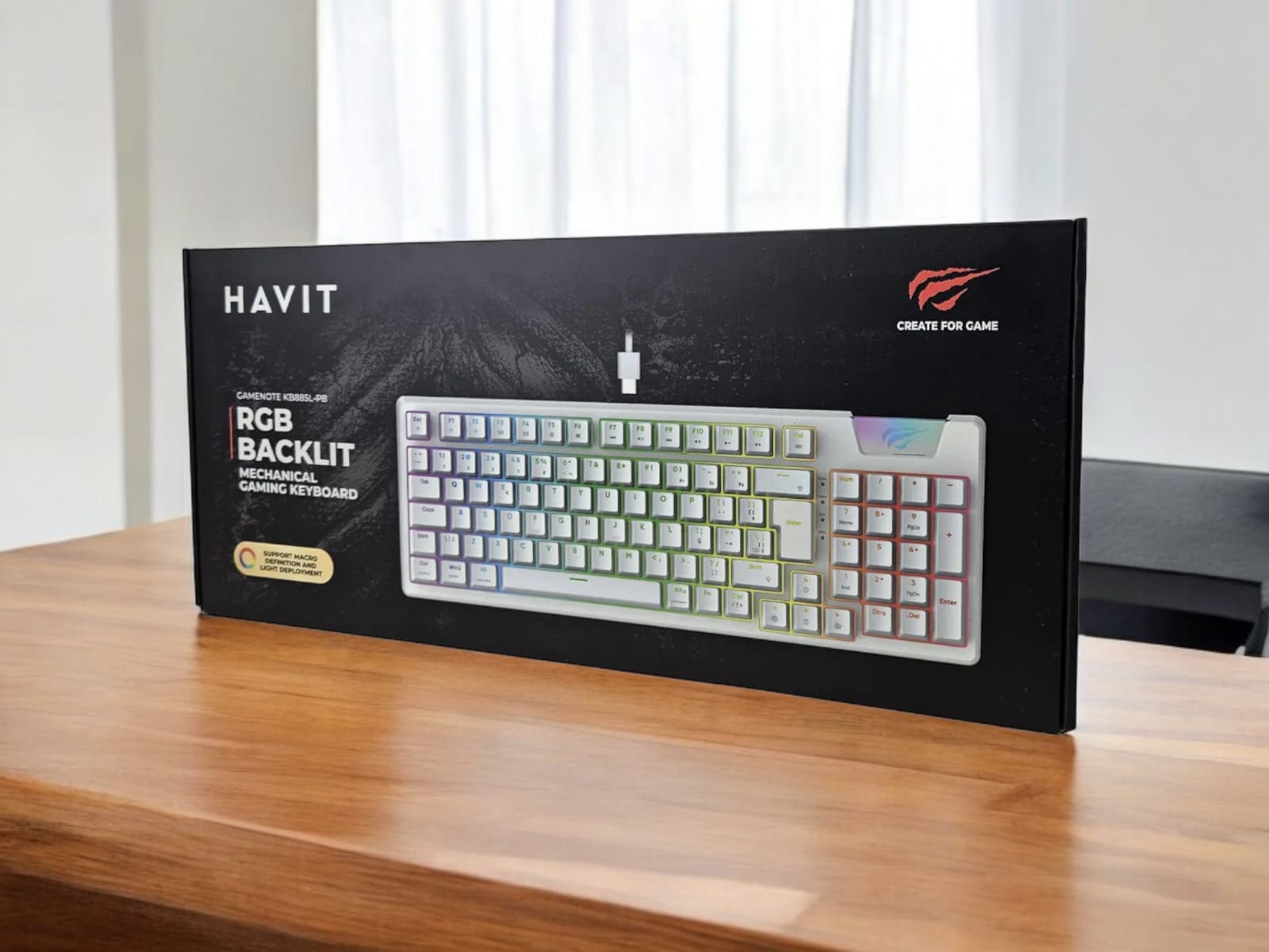 Havit KB885L-PB RGB Gaming Mechanical Keyboard