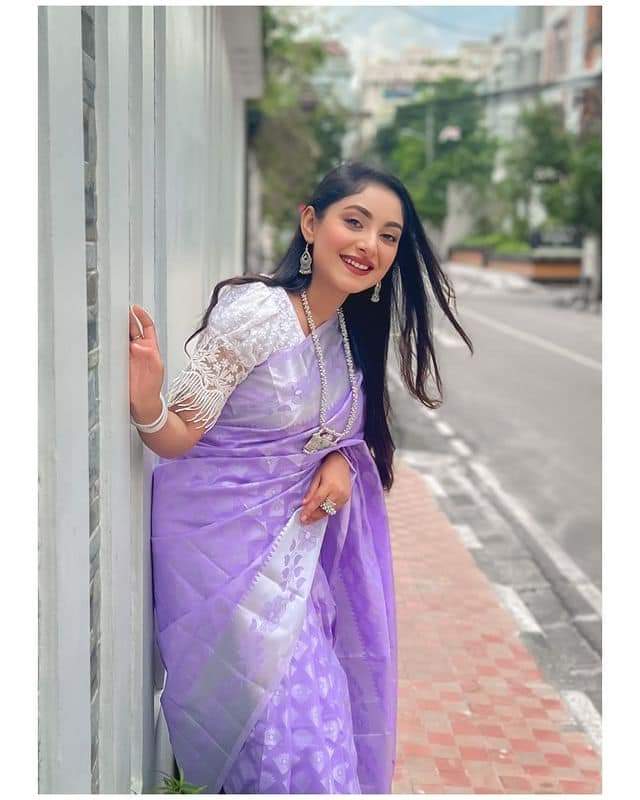 Soft Silk Katan Saree Without Blouse by - Stylish Casual & Party Wear - Suitable for Every Season. 