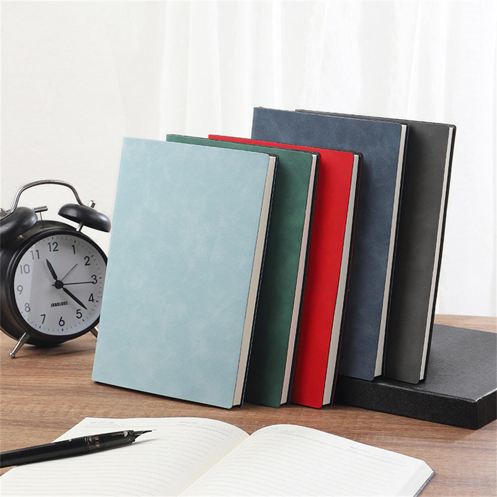 100 Pages Business Notebook Professional Premium Quality Hardcover A5 Notebook A5 Size PU Leather Exercise Book for Office Meetings Business Professionals Journaling -Taking Academic Use. 