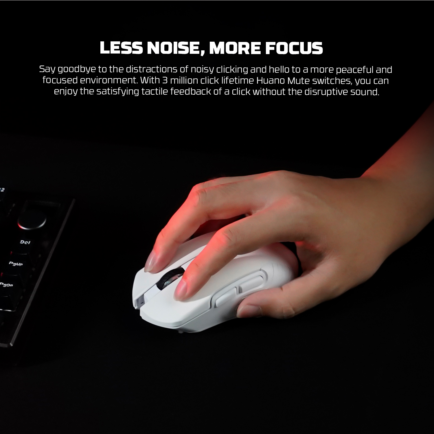 FANTECH WG12RS Raigor III Wireless Gaming Silent Mouse Pixart 3065 2000DPI Wired Mouse Poling 125Hz Macro Button Mice. 