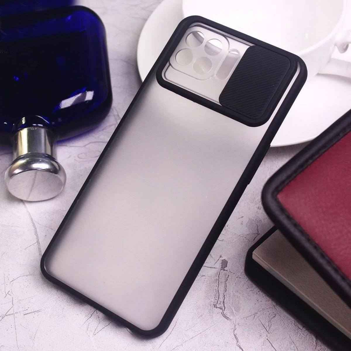 Slide cover protect camera frosted back case for oppo realme c2