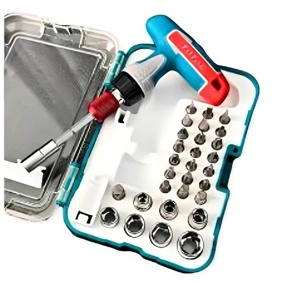 TOTAL 31pcs T-handle Wrench Screwdriver Set — Super Tools. 