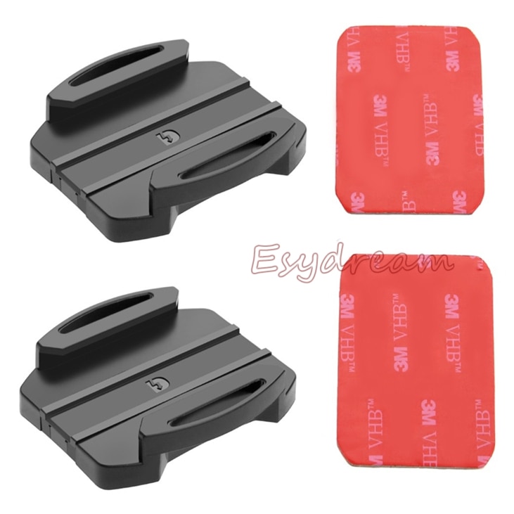 【3C VictoryEagle】2 Flat Sur Mount + 2 Adhesive Sony HDR-AS100V HDR AS15 AS20 AS300 AS200V AS100V Replace