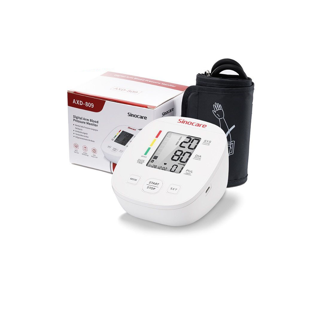 Sinocare AXD809 Automatic Blood Pressure Monitor for Dual User, Smart Sphygmomanometer