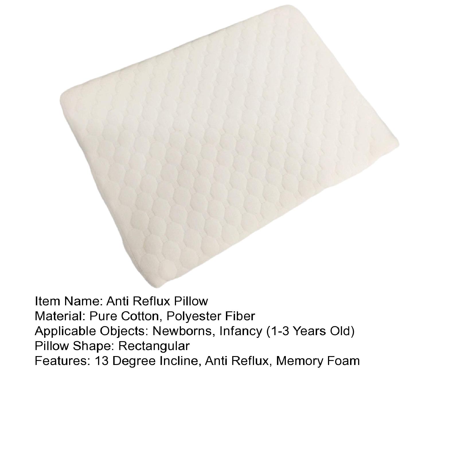 Baby Sleep Positioner Memory Foam Baby Support Pillow for Anti-vomiting Colic Relief 13 Degree Incline Slope Pad for Pram Cot Bed Infant Reflux Support Pillow. 