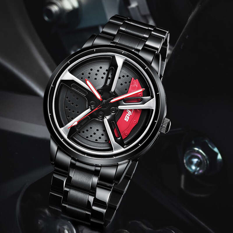 SVJ Car Hub Modification rs7 Men's Hydraulic 3D Hollow Quartz Watch. 