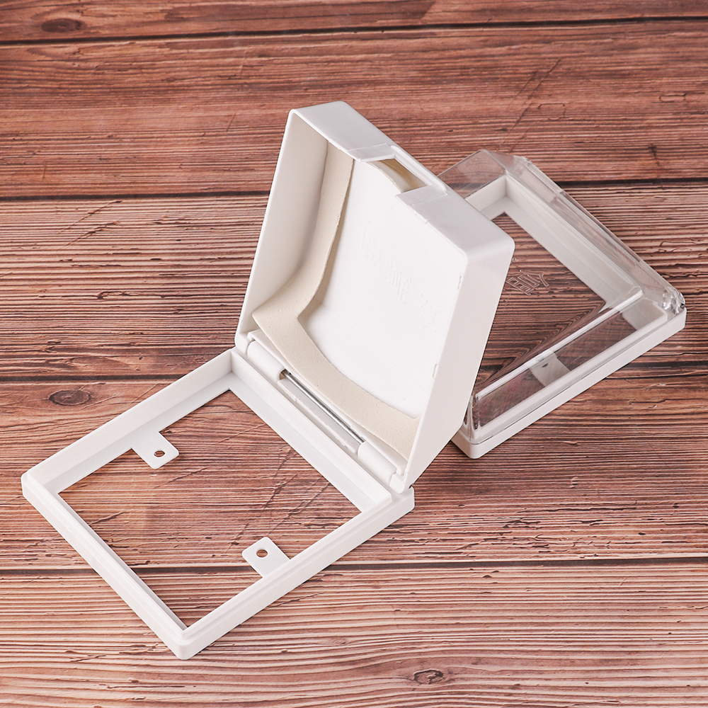 NYT Transparent Child Safety Power Outlet Electric Plug Cover Sockets Socket Protector Splash Box. 