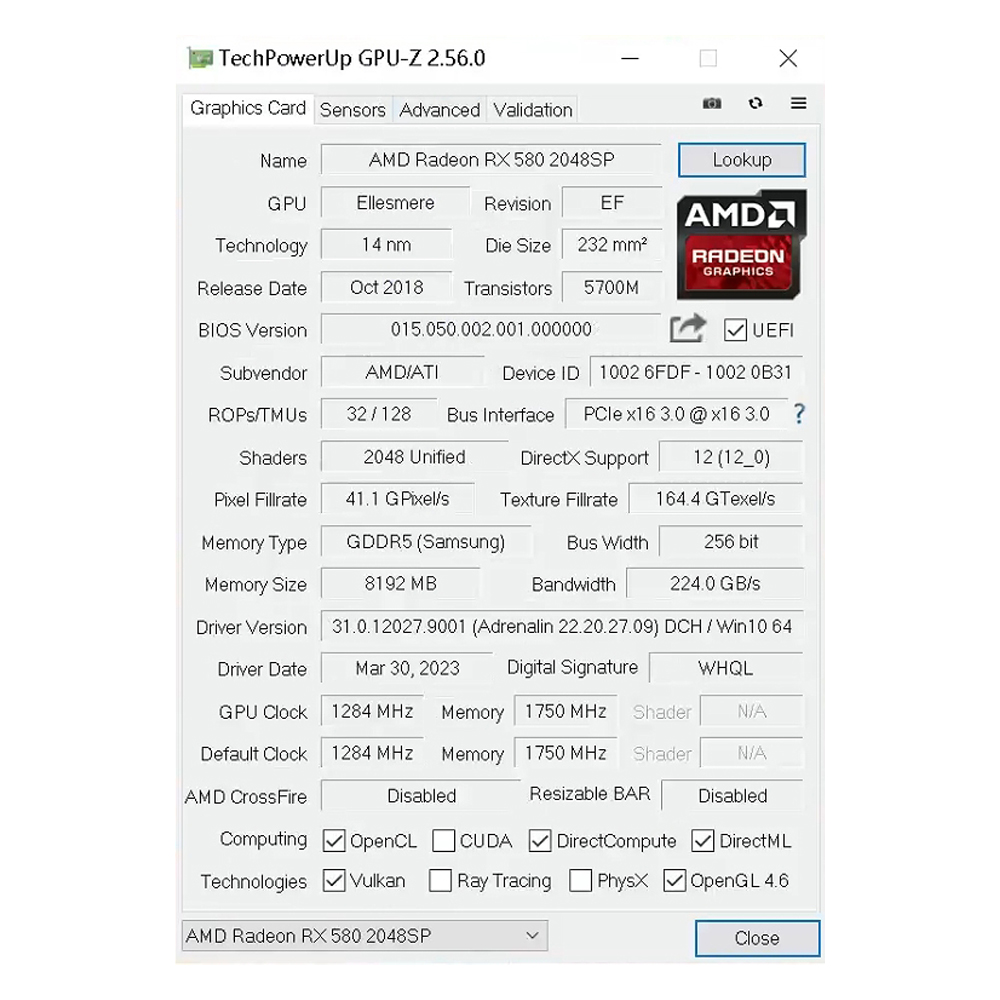SOYO New AMD Radeon RX580 8GB gaming graphics card GPU 256bit GDDR5 8pin PCIe x16 3.0, suitable for desktop computers Video card. 