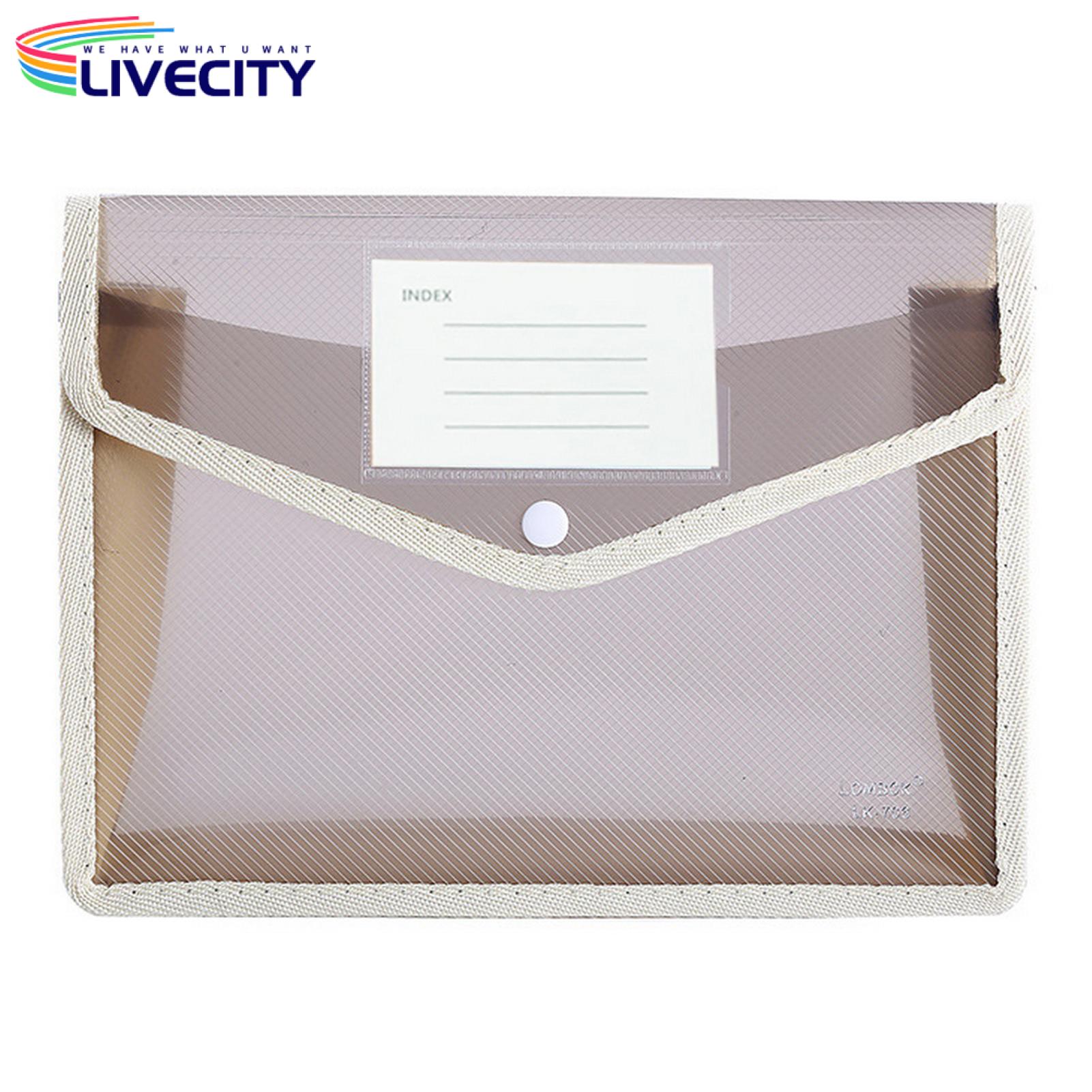 Colorful File Folder Snap Closure Folder. 