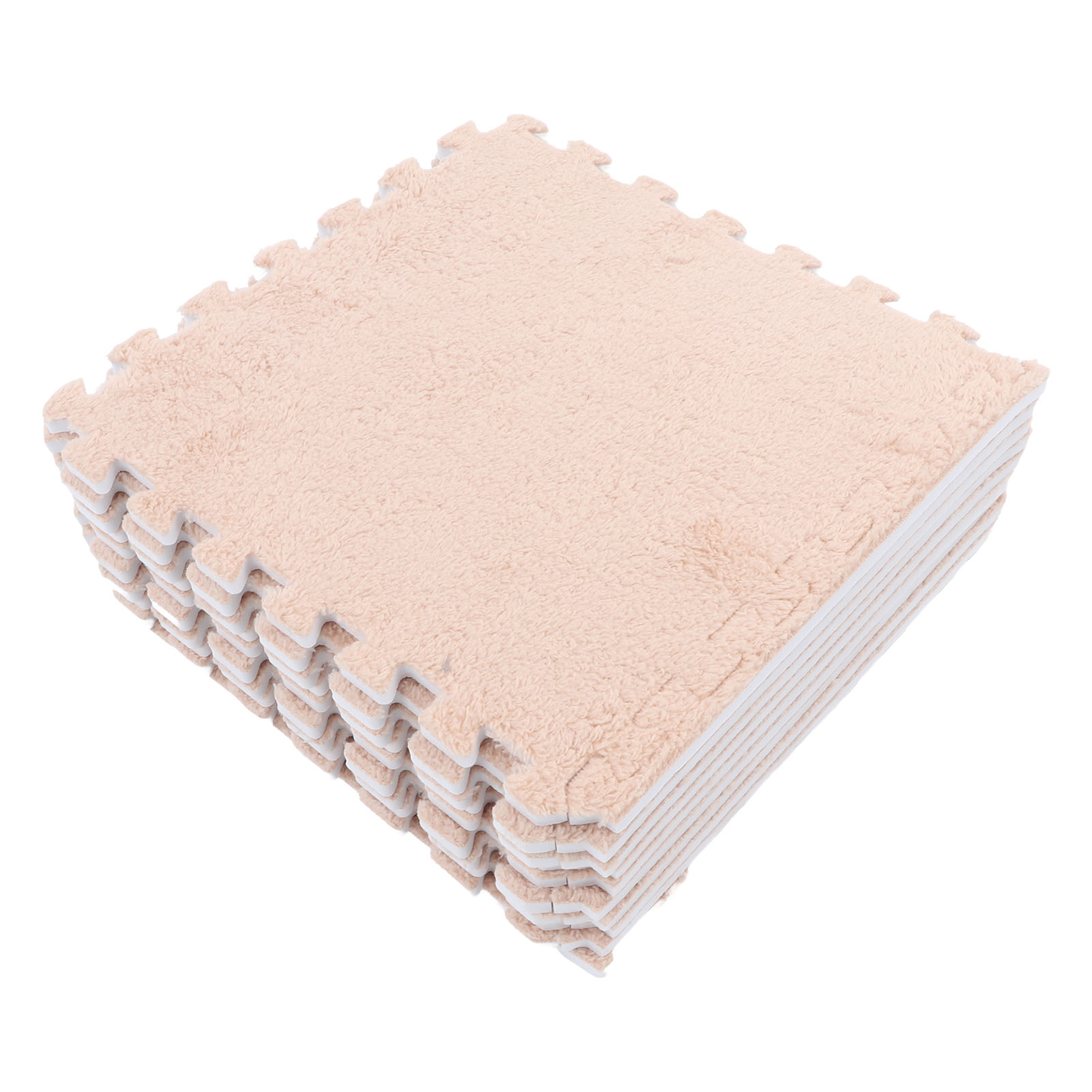 Foam mat 10pcs Plush Foam Floor Mat Soft Thick Split Joint Interlocking Plush Foam Rug for Room Floor toys for children q. 