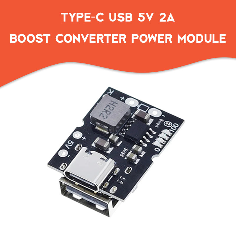 Power Bank Circuit Module Type-C USB 5V 2A Boost Converter Step-Up Power Module