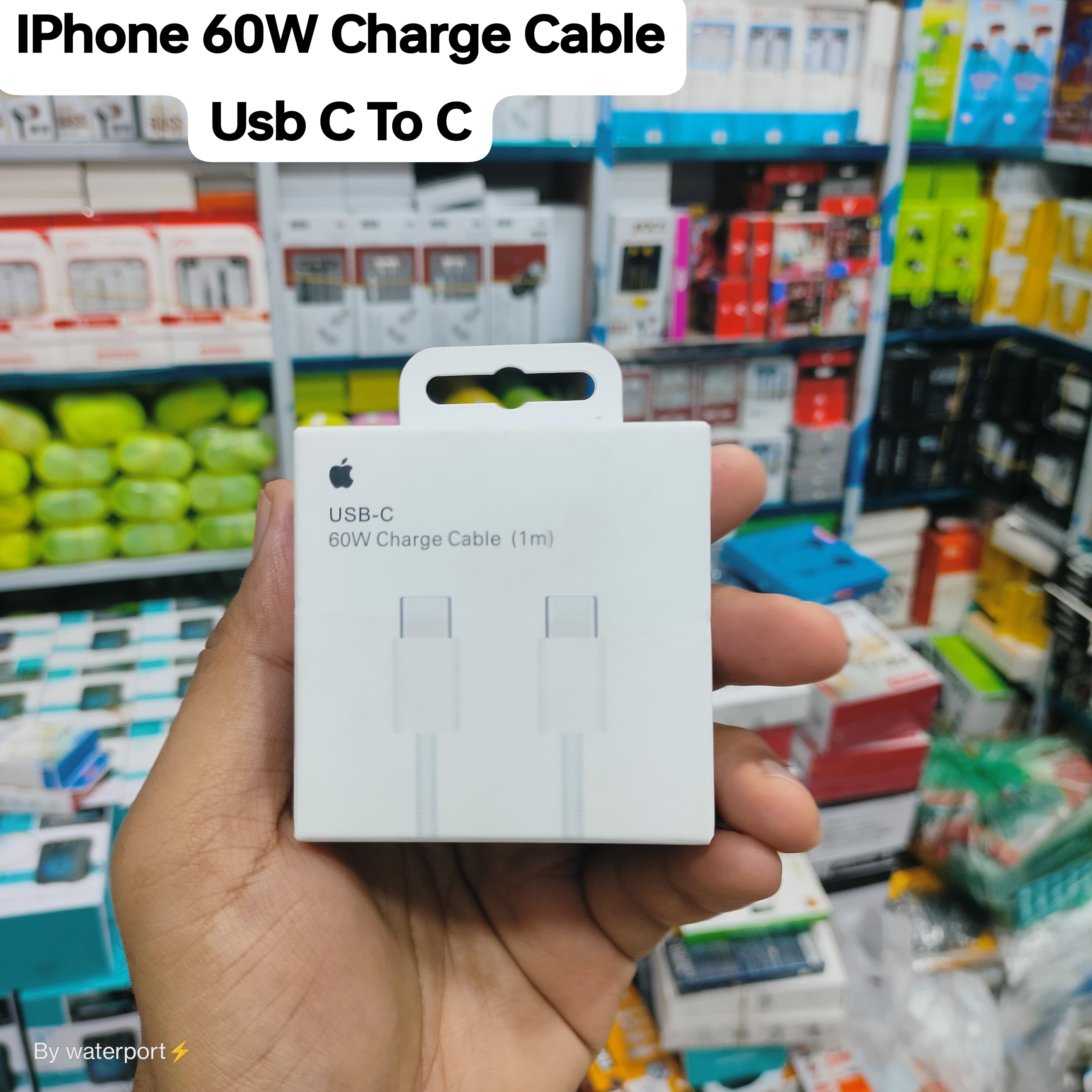 For Apple Iphone USB C Type C To C 60W 2 Fast Charging Data Cable Apple Type-C to Type-C PD Charging Cable 1m White