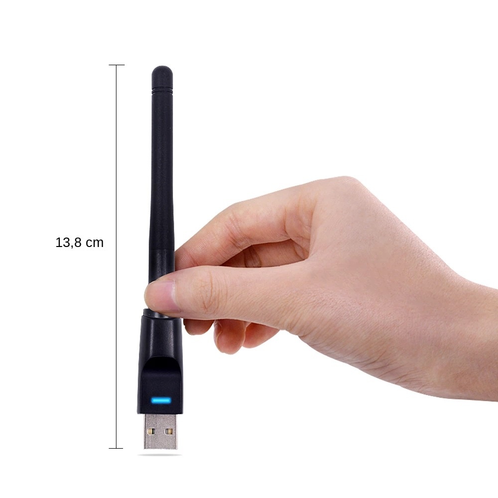 Mini USB WiFi adaptörü kart 150Mbps 2dBi WiFi adaptörü PC Wifi anten WiFi güvenlik cihazı 2.4G USB Ethernet kablosuz alıcı RTL 8188. 