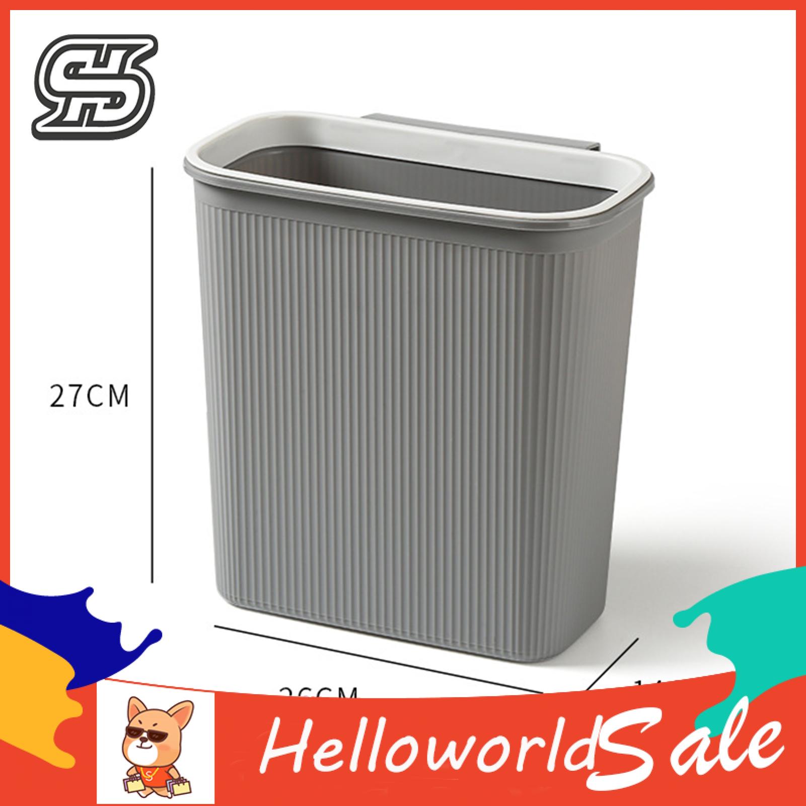 HelloWorld Trash Bin Large Capacity Wall Mounted Garbage Storage Bucket. 
