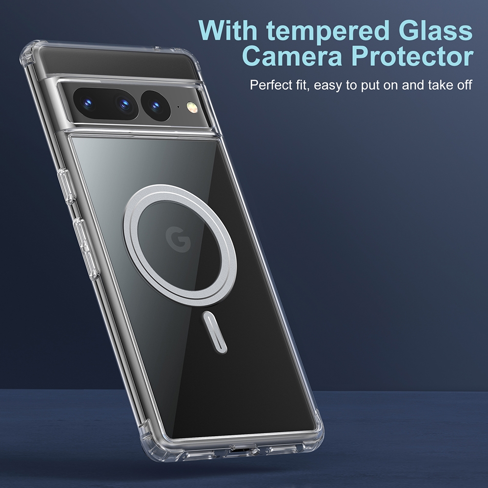 For Google Pixel 6 Pro Transparent Frosted MagSafe Phone Case. 