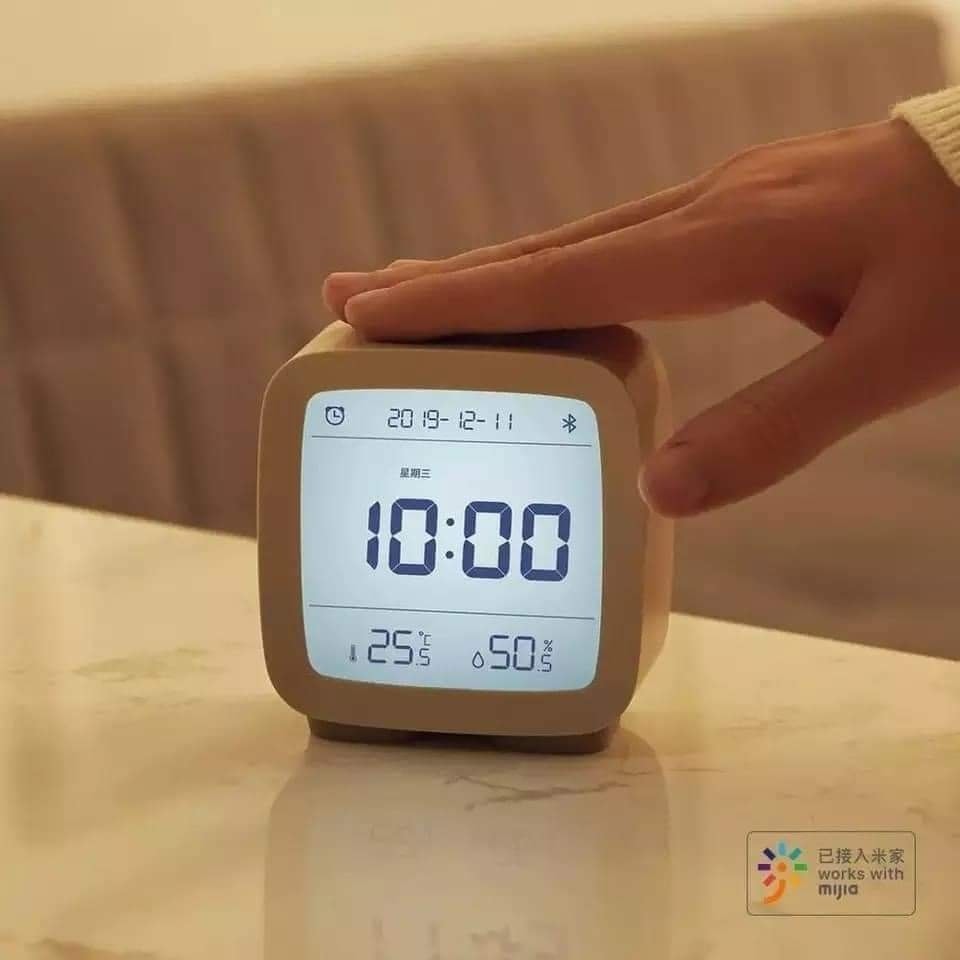 Xiaomi Youpin Qingping 3-in-1 Bluetooth Alarm Clock With Night Light And Temperature Humidity Monitor With Mijia App. 