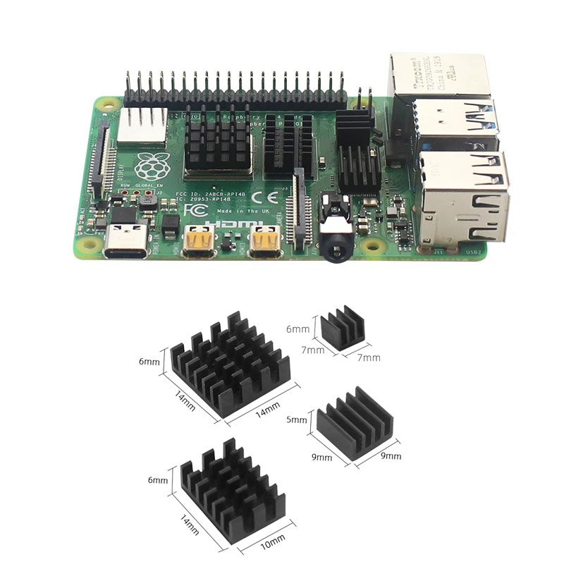 Raspberry Pi 4 Kit 8G 4G 2G 1 GB RAM + Case + Fan + Heat Sinks + Power Adapter + Video Cable Optional 32 64 GB TF Card for RPI 4. 