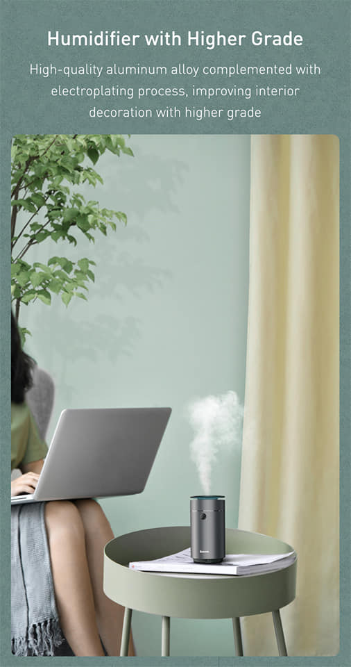 BASEUS Time Aromatherapy Machine Humidifier Car Air Freshener 75ML. 