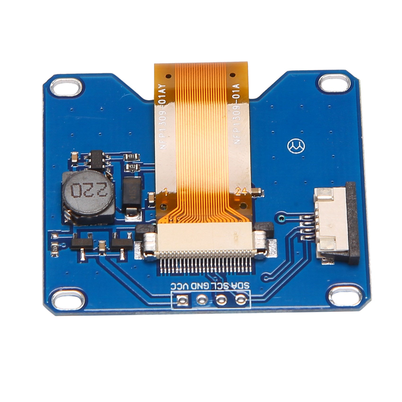 1.54 Inch 4PIN Blue Screen Module SSD1309 Drive OLED Display Module Compatible for I2C Interface 128X64. 