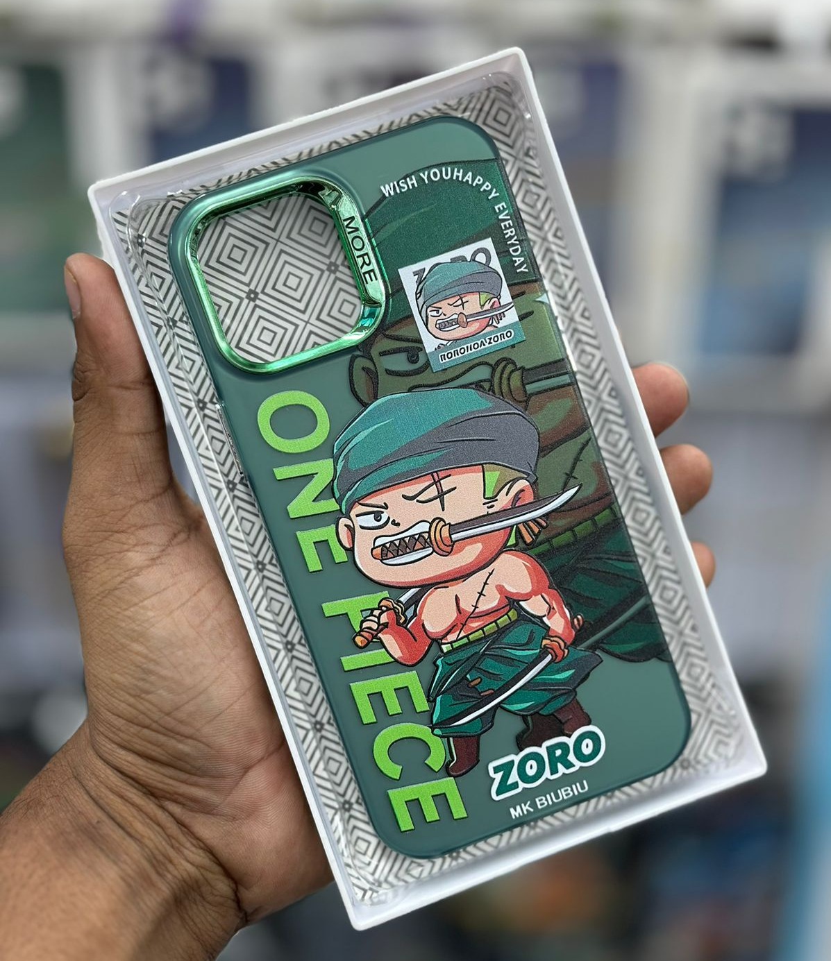 For iphone 14 Pro Max - ZORO pattern TPU material skin feeling phone case Cool Phone Case Back Cover