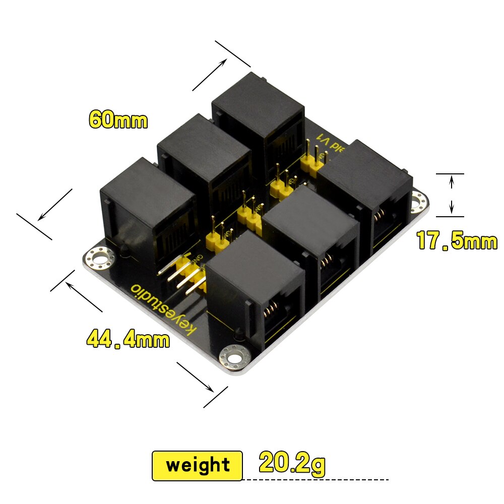 【happy one】Keyestudio EASY plug RJ11 Inter For Arduino STEM. 
