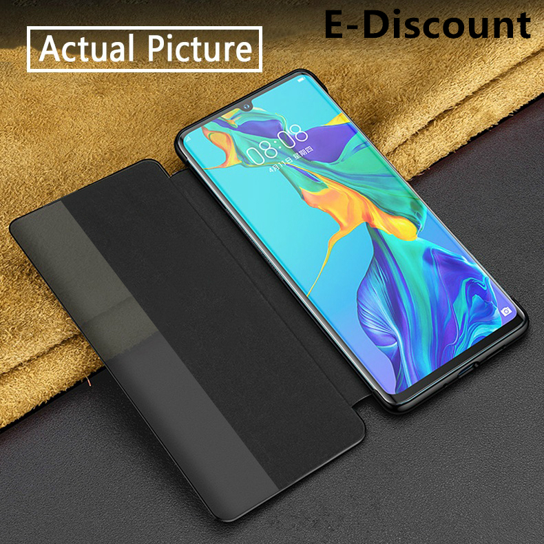 For Huawei P30 Pro Case Smart View Phone Back Cover for Huawei P30 Pro Flip Case Big Window View Flip Leather Phone cases Autosleep. 