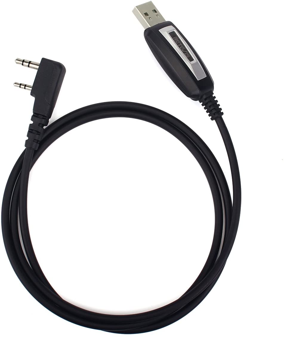 Retevis 2 Pin 2 Way Radio USB Programming Cable Lead for Retevis H-777 RT1 RT-5R Baofeng UV-5R BF-888S Wouxun TYT Kenwod Radio(1 Pack). 