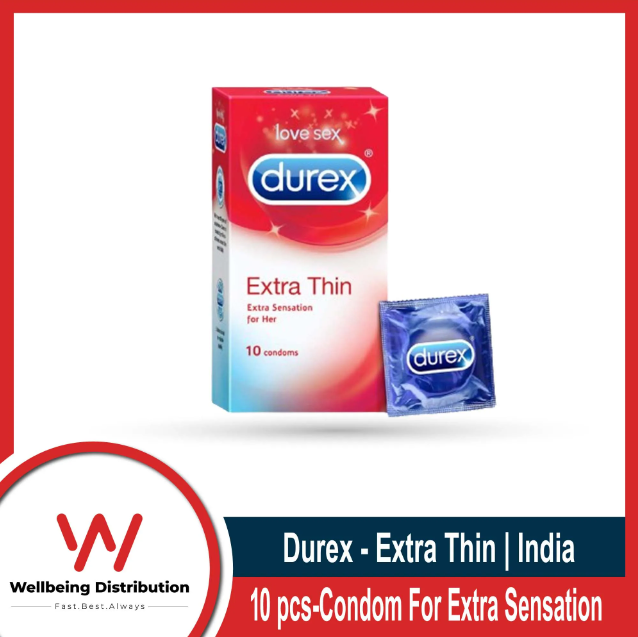 Durex Air Ultra Thin / Extra Thin Condom for an Earth Shattering Experience - 10pcs Pack (Made In India). 