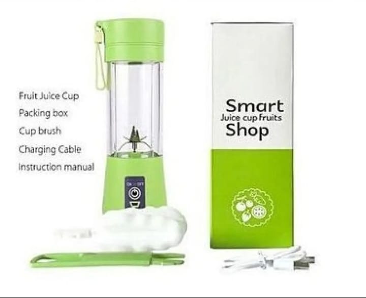 Mini USB Rechargeable Portable Electric Fruit Juice-Summer-Maker-Blaria Machine with Strong power. Load 15000 RPM / minute speed. 