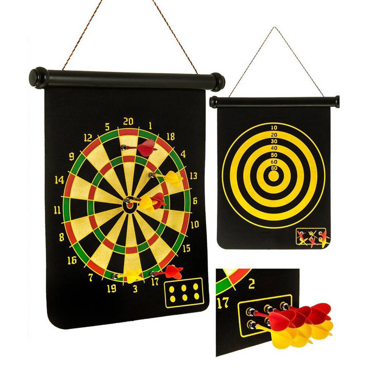 Magnetic Dart Board - Black 15 in