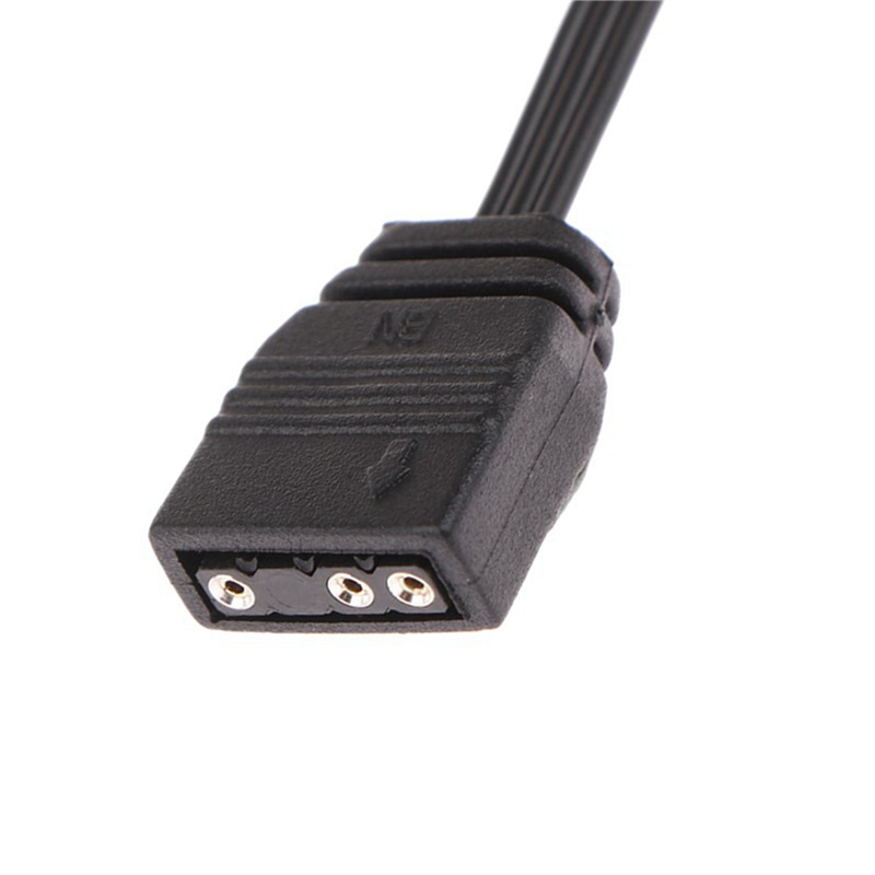 3X for 3PIN RGB to Standard ARGB 3-Pin 5V Adapter Connector RGB Cable for Fan/Lighting Node/Commander. 