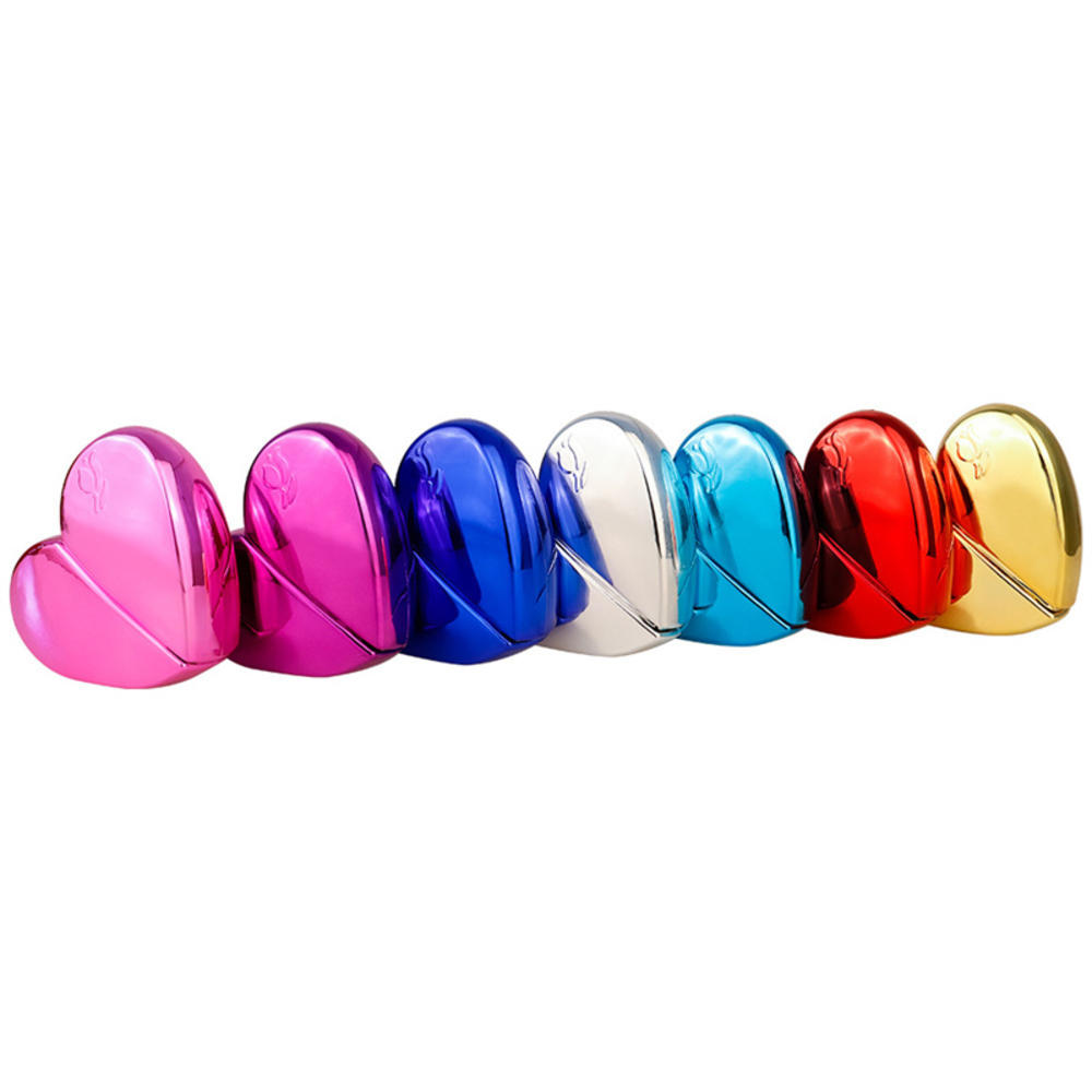 Small Glass Perfume Bottle Delicate 6 Colors Heart-shaped Spray Atomizer 25ml Sample Portable For Travel Daily Use Perfume. 