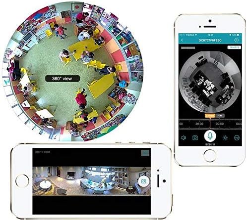 Wi-Fi Panoramic Camera Ultra Wide Angle 360° Fisheye Lens 1080 Full HD. 